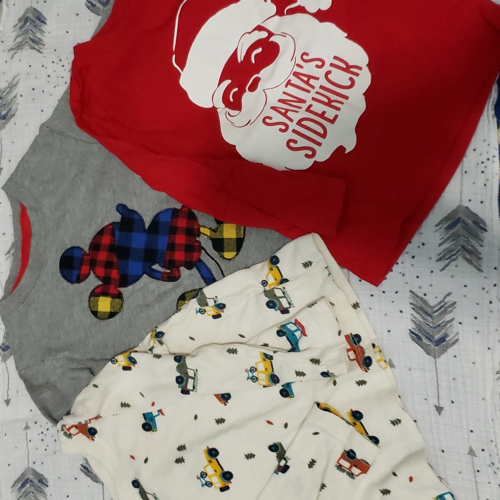 Lot of 3 Size 2T Long Sleeve Boys Shirts